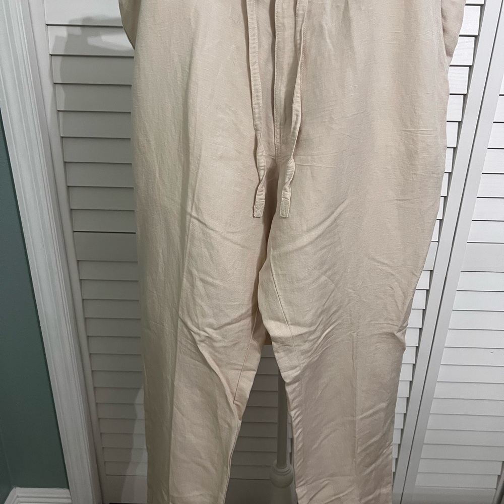 NWT Men’s Cubavera Cream Lightweight Drawstring pants
